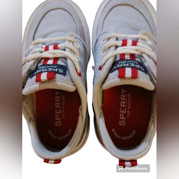 Sperry Top Sider Textile uppers. Memory foam. Boys Size 8M - Picture 4 of 9